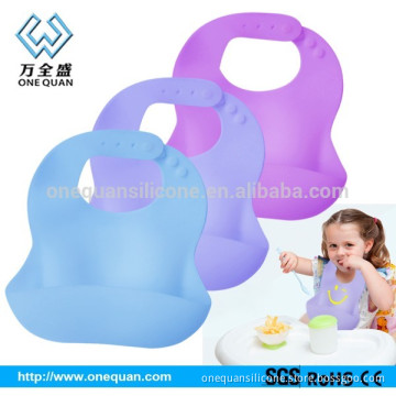 Silicone Scoop Baby Bibs in assorted colors